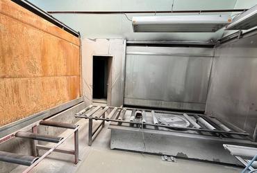 Complete painting line / water-wash spray booths