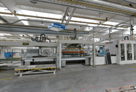 Feed-through veneer press Sergiani LAS Plus